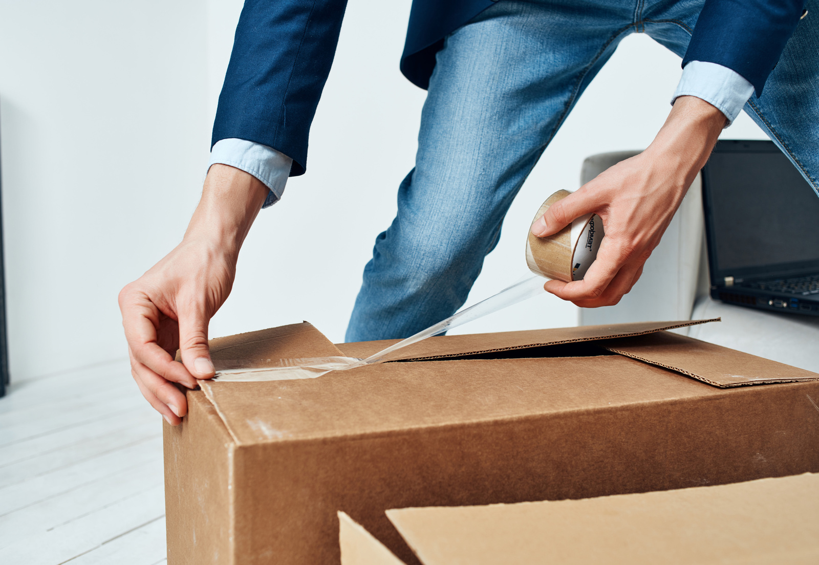 Packing Boxes Change Job Office Manager