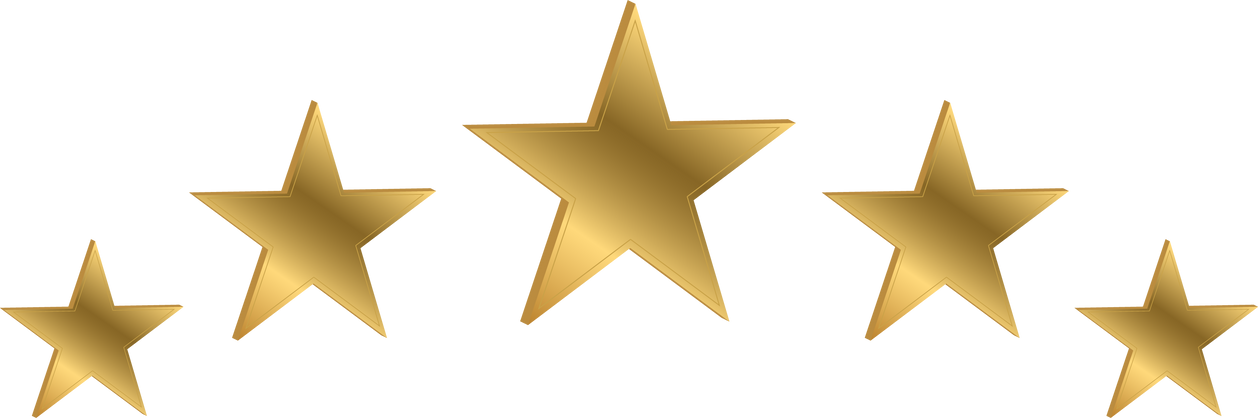 Five Stars Rating Icon